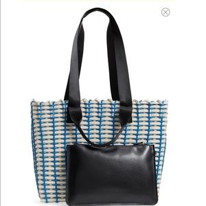 Nordstrom stripe woven tote